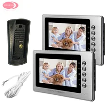 Intercom 7″ Video Call For The Entrance Door Video Door Phone Doorbell Intercom Metal Waterproof Camera System Unit Door Monitor