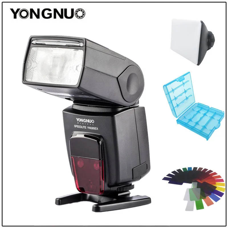 Светодиодная лампа для видеосъемки YONGNUO Speedlite YN585EX P-TTL Беспроводной Камера флэш-память для Pentax K-70 K-50 K-1 K-S1 K-S2 K3II K5 K50 KS2 K100 K-500 K-3 и т. д - Цвет: with 3part