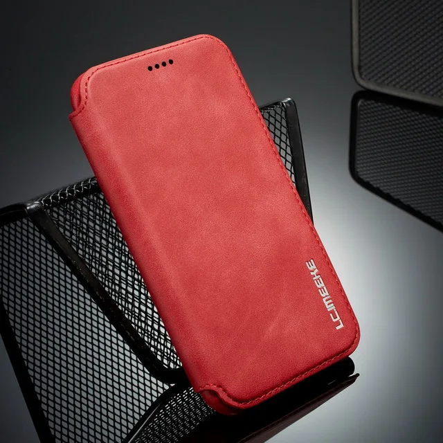 Red Чехол-книжка для samsung Galaxy S8 S9 Note 8, тонкий кошелек из искусственной кожи с отделениями для карт, чехол-подставка для samsung S8 S9 Note 8, чехол - Цвет: Red