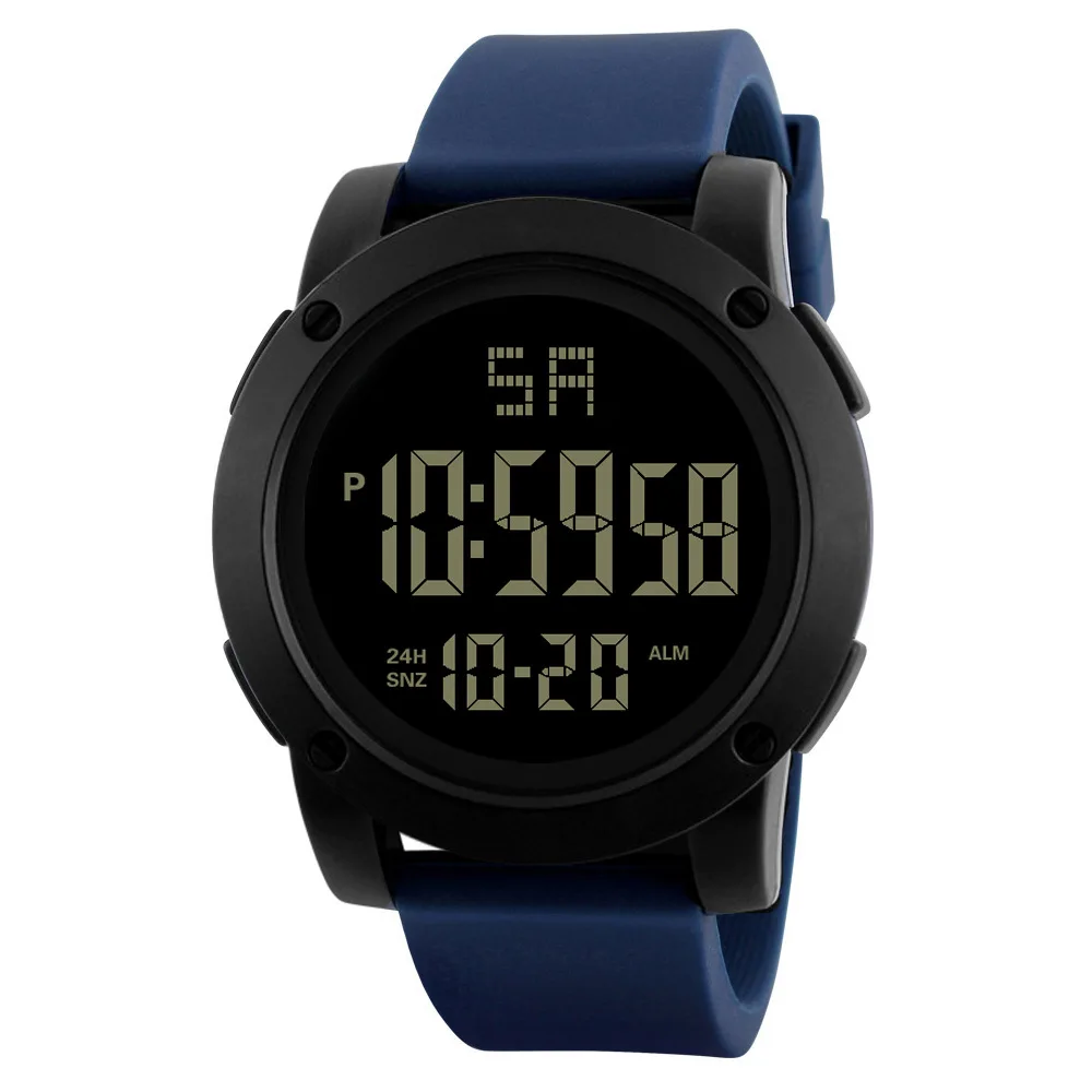 Bounabay спортивные часы для мужчин новая мода цифровые часы водонепроницаемые часы для женщин Reloj Hombre - Цвет: BA