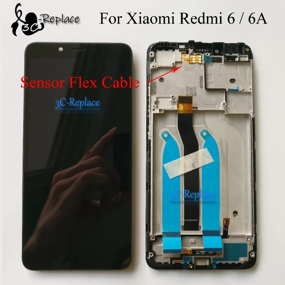 Черный/белый 5 4 дюймов новый для Xiaomi redmi 6A / Redmi 6 глобальная версия ЖК-дисплей +