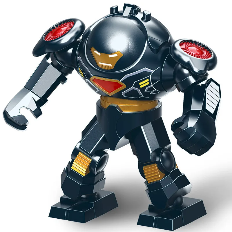 

20pcs/lot Super Heroes Avengers Iron Man Robot MINI Figure Hulk Buster sets Compatible legoe building block Kid toys