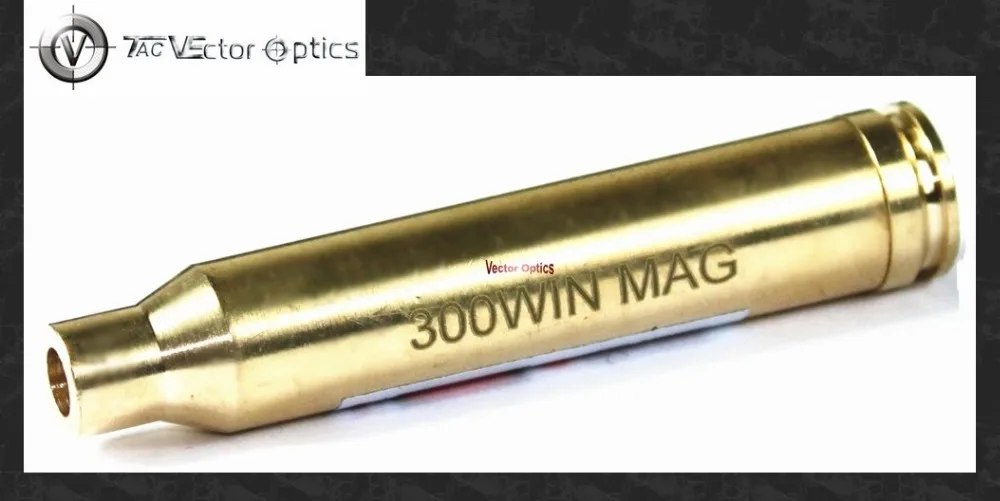 Vector Optics 300 Win Mag Brass Cartridge Red Laser Bore Sighter