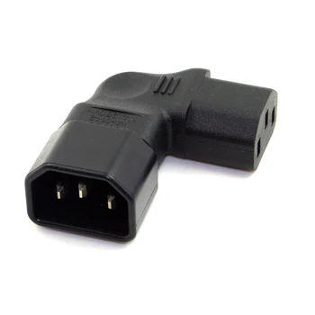 

Chenyang IEC 320 C13 to C14 Male to Female Extension Vertical Down Angled Power Adapter for LCD LED Mount TV