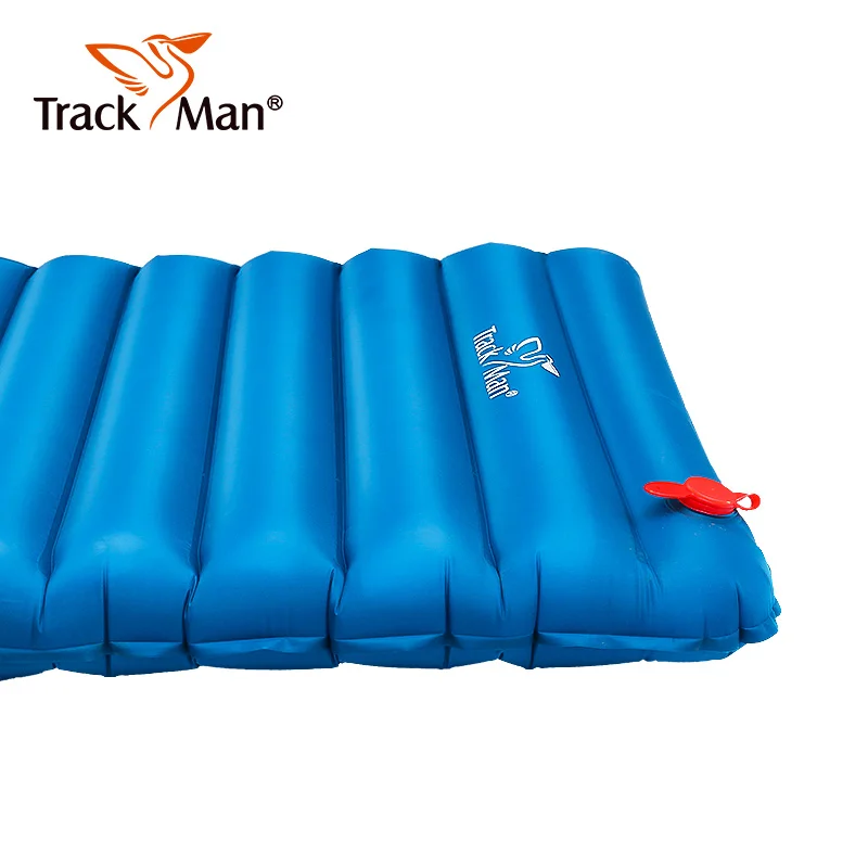 Trackman نفخ التخييم حصيرة لا مضخة في الهواء الطلق مخيم خيمة وسادة النوم تنفس صامد للرطوبة واحدة الهواء حصيرة فراش TM2604