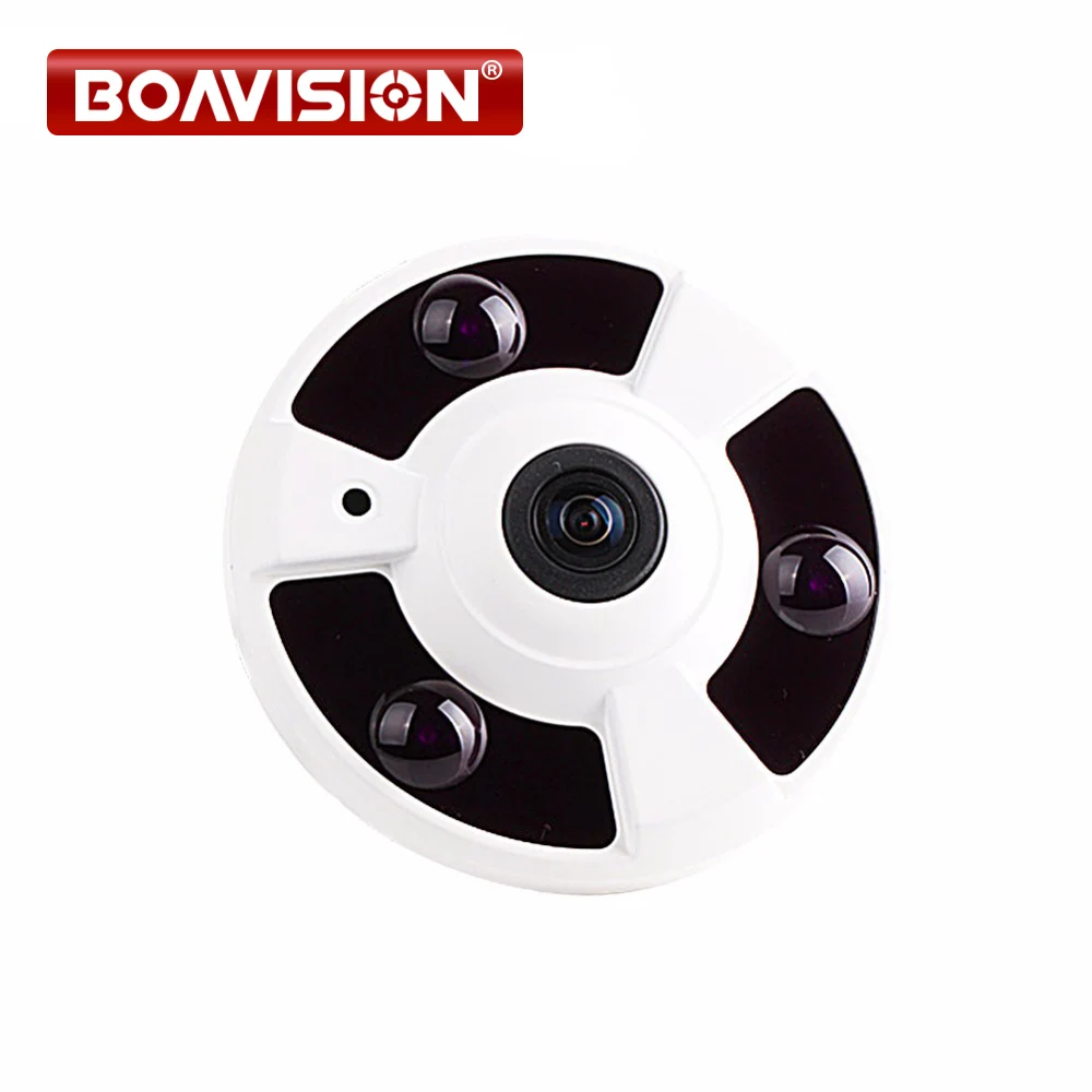 

720P 120 Degree IP Camera Onvif Fisheye Lens IR Night Vision HD Security CCTV Surveillance Camera 1.0MP P2P XMEye APP View