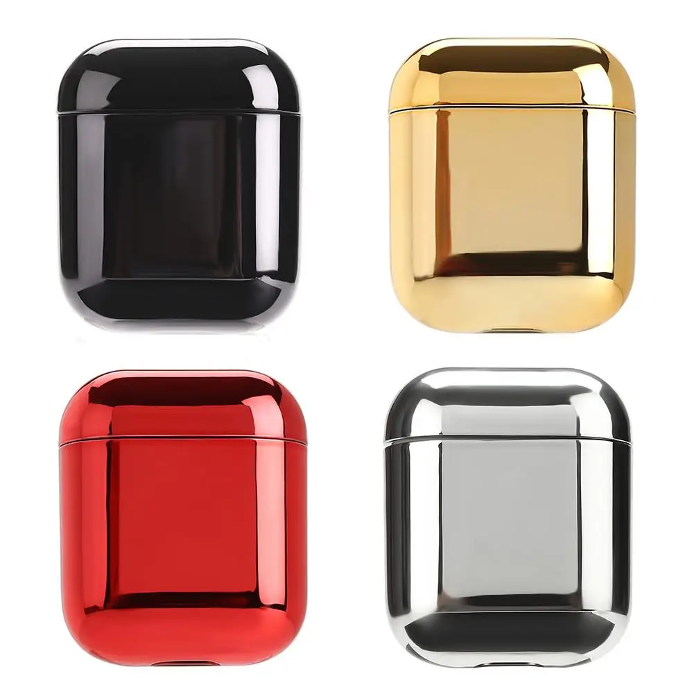 

hot Electroplated Hard Shell Shockproof Protective Case Cover Skin for AirPods 1 2