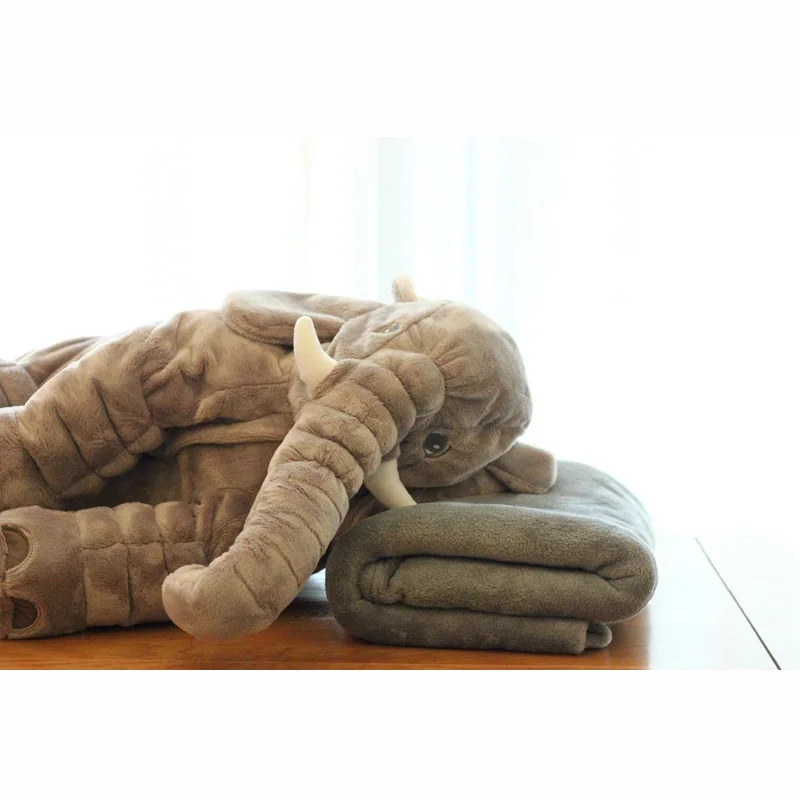 40/60 cm Baby Crib Elephant Plush Toy ,5 Colors Option Stuffed Elephant Pillow Newborn Cushion Doll Bedding For Adults Kids Toys