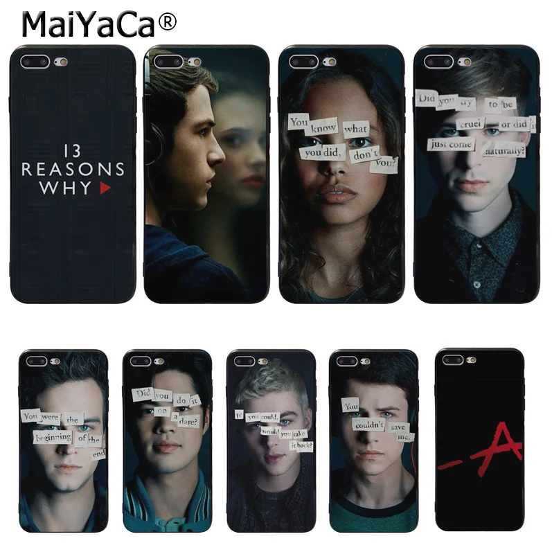 MaiYaCa 13 Reasons Why New Personalized Phone Accessories Case for Apple iPhone 8 7 6 6S Plus X XS MAX 5 5S SE XR Cellphones MaiYaCa 13 Reasons Why New Personalized Phone Accessories Case for Apple iPhone 8 7 6 6S Plus X XS MAX 5 5S SE XR Cellphones