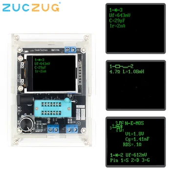 

GM328 Multi-use Transistor Tester DIY Kit Diode Capacitance Voltage Meter PWM Square Wave Signal Generator +DIY Acrylic Case