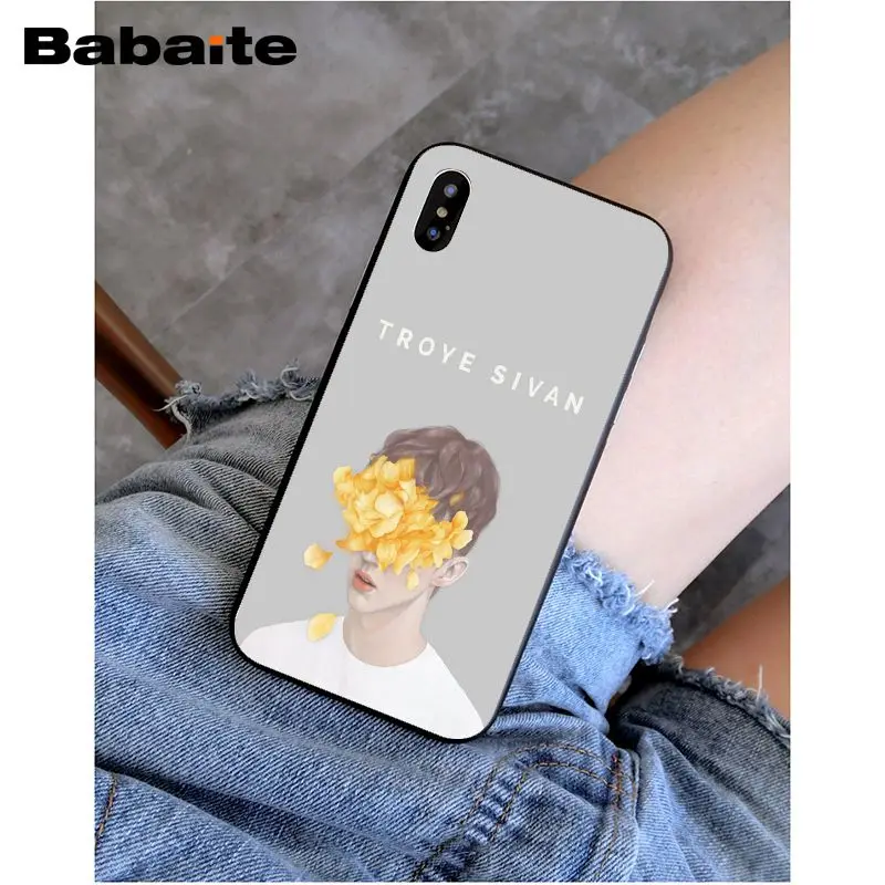 Babaite Troye Sivan Attractive Phone Accessories Case For iphone 8 8plus and 7 7plus 6s 6s Plus 6 6plus 5s Cellphones