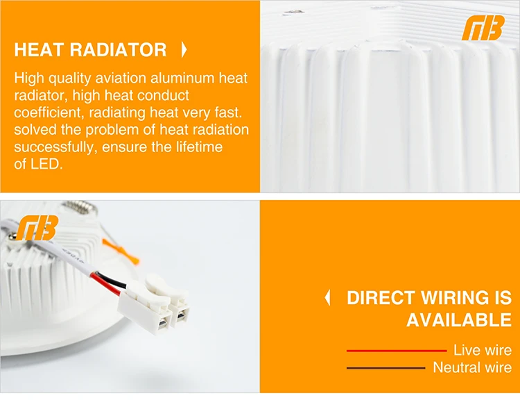 [MingBen] LED Downlight Panel Aluminum Ceiling light 3W 5W 7W 9W 12W 15W 18W 220V Downlight Warm White Cold White Lamp For Foyer