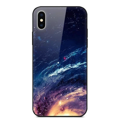 Забавный Звездный чехол для телефона IPhone X S макс. закаленное стекло чехол для iPhone X S Max защитная задняя крышка XSMax Funda Coque Shell - Цвет: A13