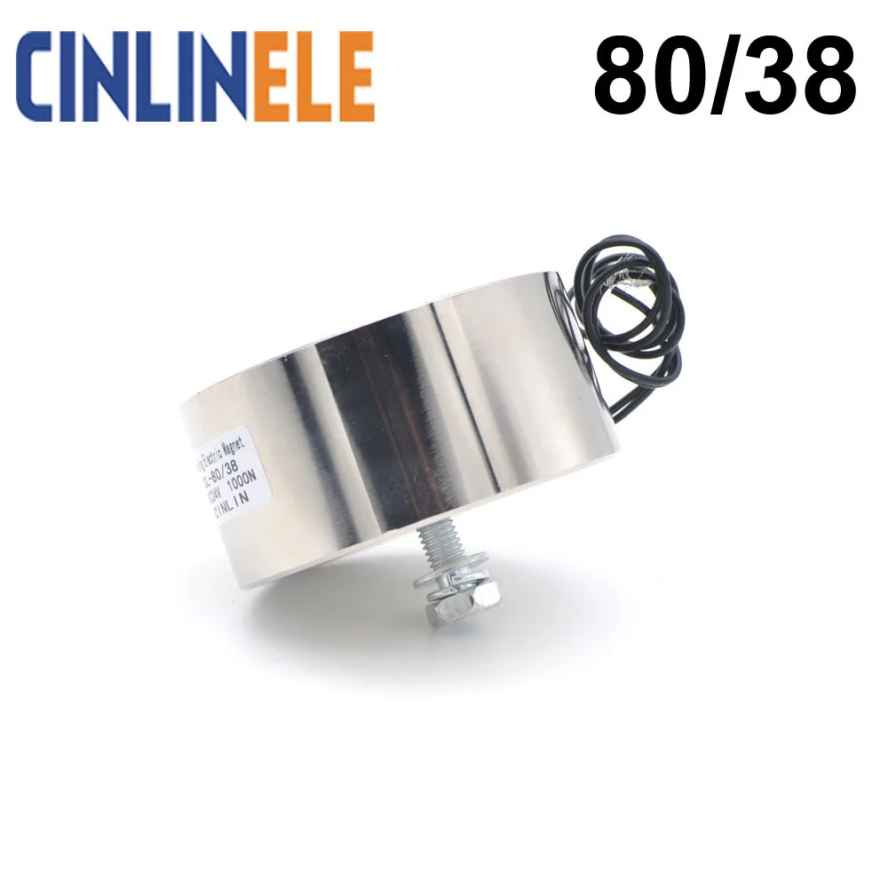 CL-P 80/38 Holding Electric Magnet Lifting 100KG/220lbs/1000N Solenoid Sucker Electromagnet DC 6V 12V 24V Non-standard custom цена CL-P 80/38 Holding Electric Magnet Lifting 100KG/220lbs/1000N Solenoid Sucker Electromagnet DC 6V 12V 24V Non-standard custom цены онлайн