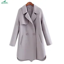 Winter wool coat Outerwear female high-end double-sided cashmere coat women’s autumn and winter wool coat clothing OKXGNZ QQ1090