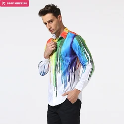 2017 Fashion Men Colorful Shirt Long Sleeve Hip Hop Shirts High Quality Men Casual Clothing 3D Shirts Men Shirt Asian Size 2017 Fashion Men Colorful Shirt Long Sleeve Hip Hop Shirts High Quality Men Casual Clothing 3D Shirts Men Shirt Asian Size
