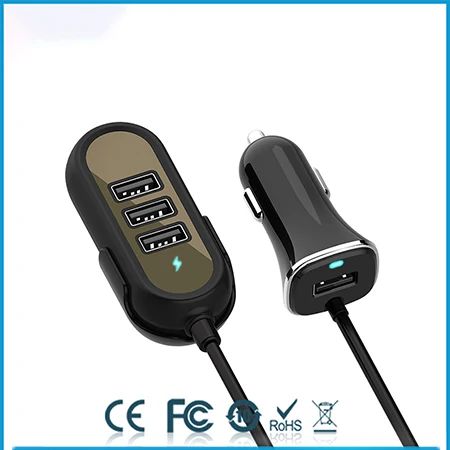 QC 3.0 And 2.4A Thbelive 4 USB автомобильный адаптер для зарядного устройства QC 3,0 и 3.4A Быстрая зарядка автомобиля 1,5 м зарядное устройство для Iphone автомобильное зарядное устройство несколько USB Автомобильное зарядное устройство - Тип штекера: QC 3.0 And 2.4A