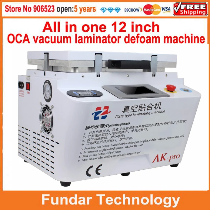 2 в 1 ОСА Вакуумный Ламинатор и машина для удаления пузырьков 1" LCD автоклав ламинатор планшетный ноутбук
