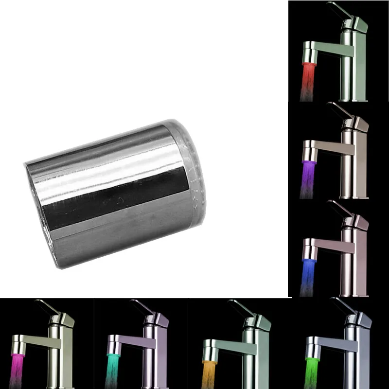 

Pressure Sensor/7 Colors Glow LED Light Automatic Faucet Tap Water Shower Changing Glow Shower Tap Head