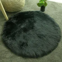 Ковры пол шерсть шерстяной коврик 60X60 см Разноцветные гостиная диван коврики круговой обеденная дома пушистые коврики стул
