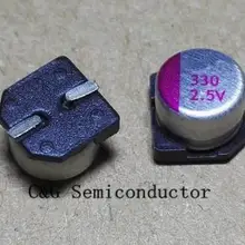 10 шт. smd 6x6 мм 2,5 V 330 мкФ фотоснимок держатель твердотельными конденсаторами для материнской платы