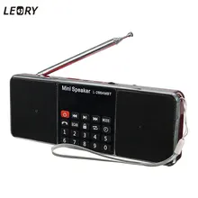 LEORY Многофункциональный беспроводной bluetooth lcd FM/AM радио стерео MP3 музыкальный плеер микро для SD USB двойной громкоговоритель