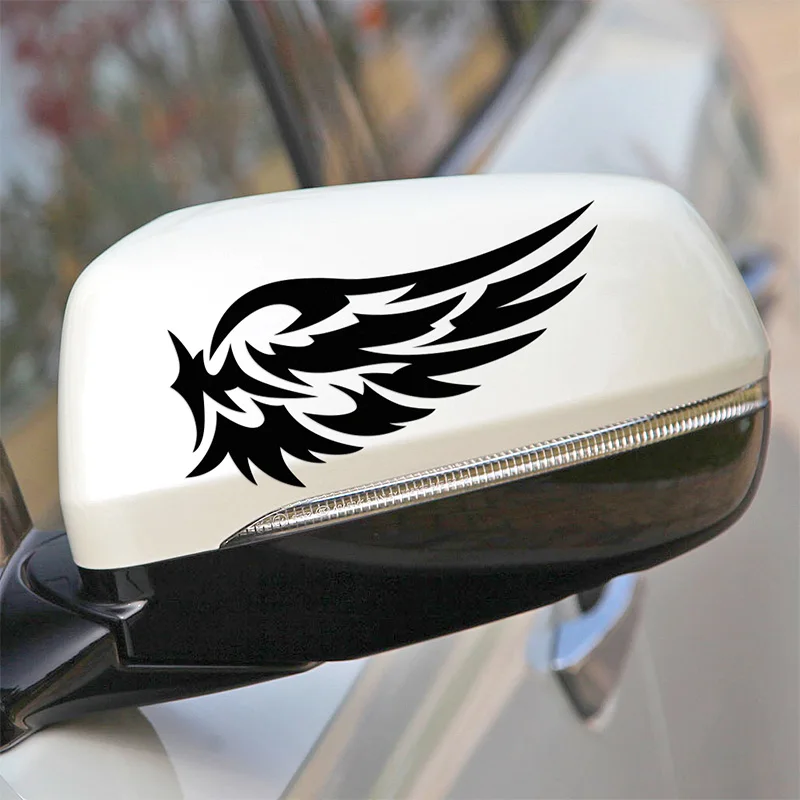 10 Pairs Eagle wings Rearview Mirror Stickers Decal Car Styling For All