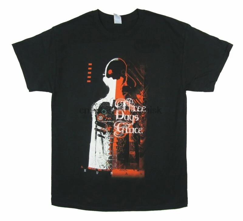 Three Days Grace Fifty человек черная футболка новая группа Merch | Мужская одежда
