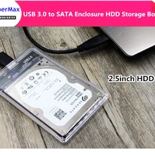 Высокоскоростной USB 3,0 на SATA Корпус коробки для хранения 2,5 дюйм(ов) жесткий диск HDD SSD SATA с кабелем