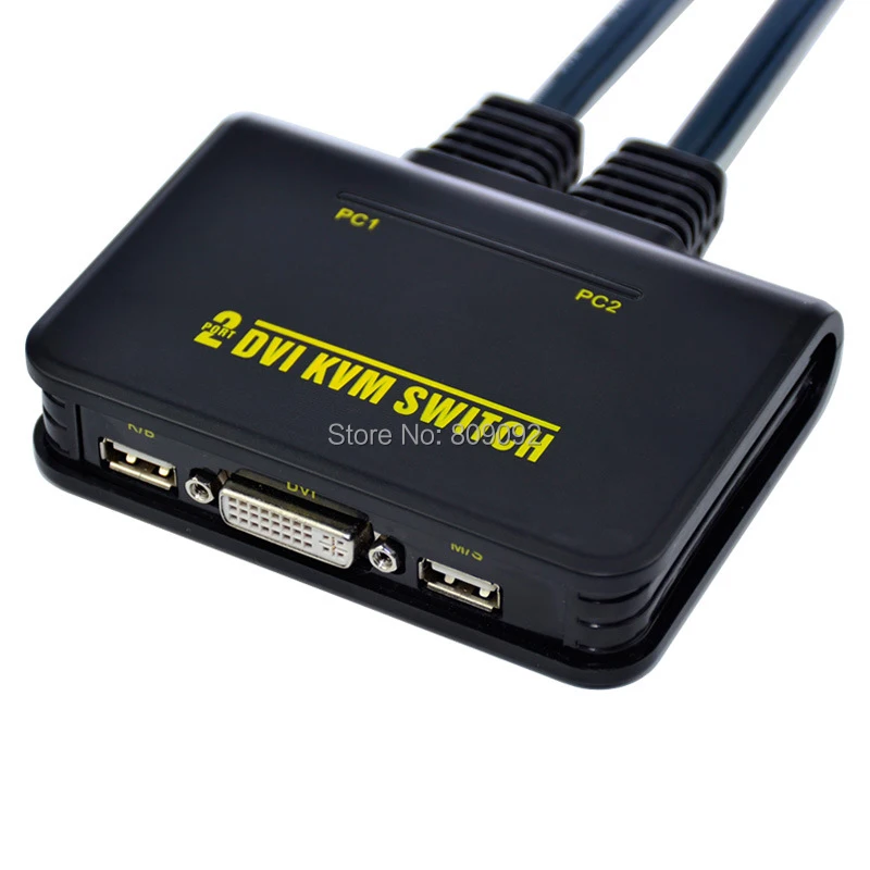 Профессиональный USB переключатель DVI 2-Порты и разъёмы USB DVI KVM Switch коммутатор Аудио Видео кабель для клавиатуры Мышь Dual Monitor