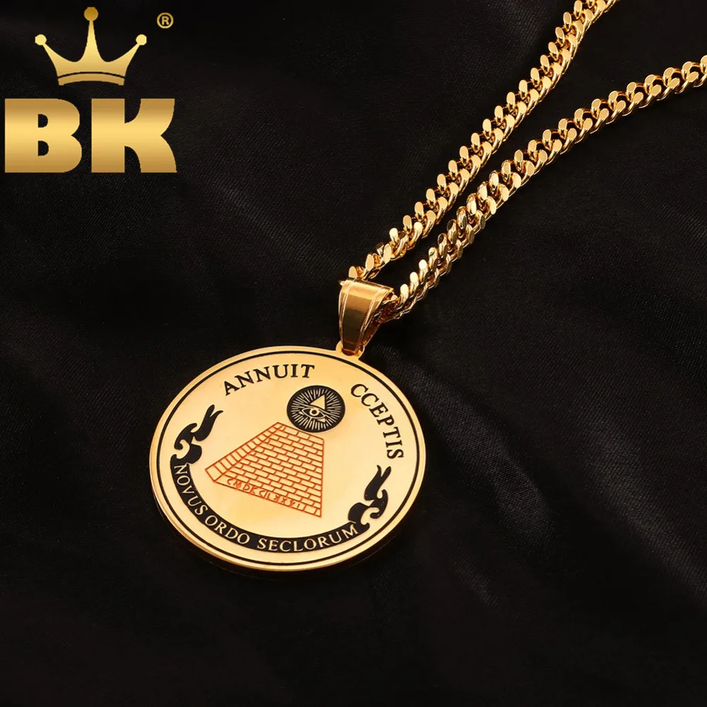 Eye Of Providence Necklace Pendant Religion Egyptian Pyramids Symbol Necklace Jewelry Stainless