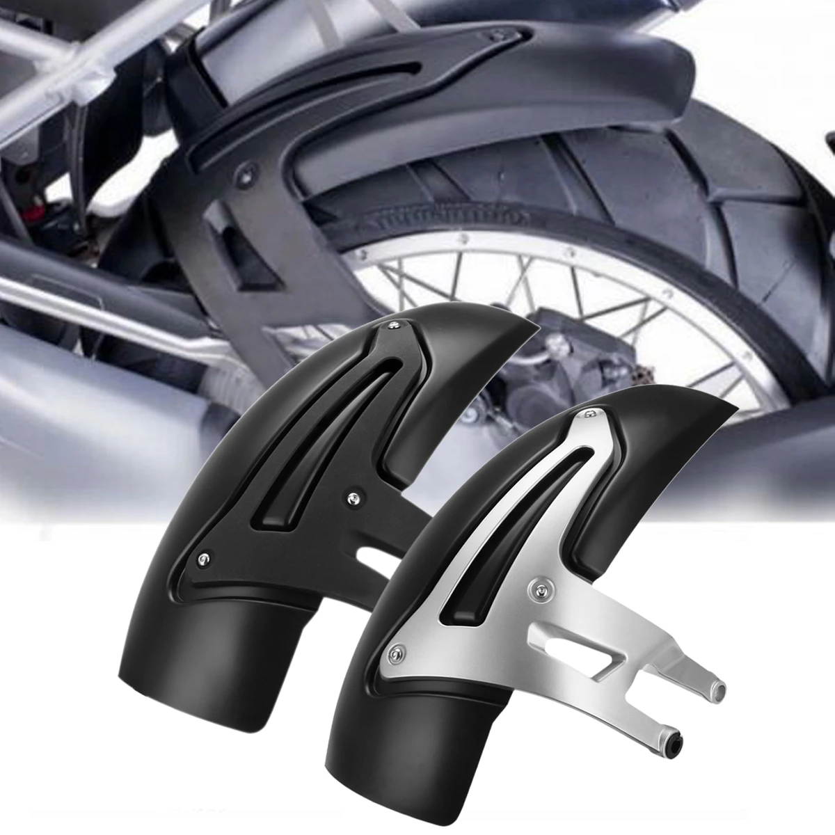 

Motorcycle Rear Fender Mudguard Bracket Wheel Cover Hugger Extension FOR BMW R1200 GS LC/R 1200GS Adventure 2014-2018