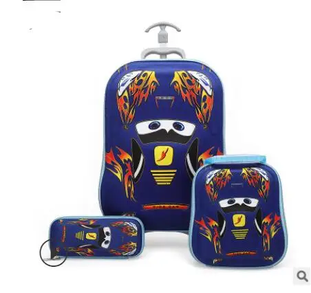 Детский чемодан для путешествий, чемодан для девочек, Детский чемодан на колесиках, школьный рюкзак с колесиками - Цвет: refer to photo