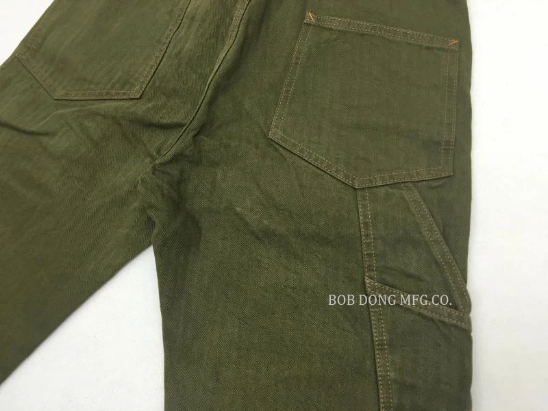 BOB DONG США армейские OG-107 брюки HBT мужские военные брюки с задней пряжкой зеленый