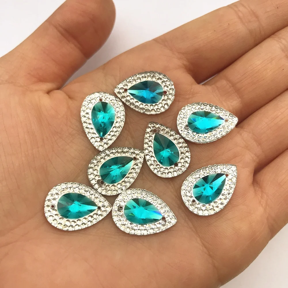Искры света Baby Blue Drop драгоценные камни и кристаллы пришить стразами для танцев