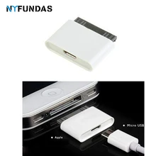 NYFundas micro usb 30 pin женский разъем адаптер для apple iphone 4 4s 3gs ipod iphone 4 iphone 4s конвертер зарядный кабель