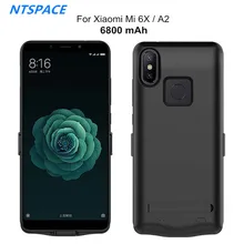 6800 мАч внешняя крышка банка питания для Xiaomi Mi 6X Портативный Задний зажим батарея зарядное устройство чехол для Xiaomi Mi A2 резервный аккумулятор чехол