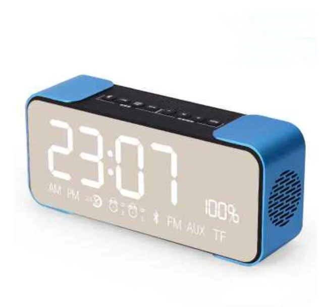 L4 Мини Bluetooth аудио функция колонки 4,2 протокол MP3 карты зеркальный дисплей Будильник FM радио беспроводная Настройка будильника - Цвет: L4