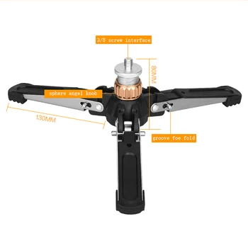 

QINGZHUANGSHIDAI Q166E Mini Tripod Universal Monopod Base Stand Support for DSLR SLR Cameras tripod