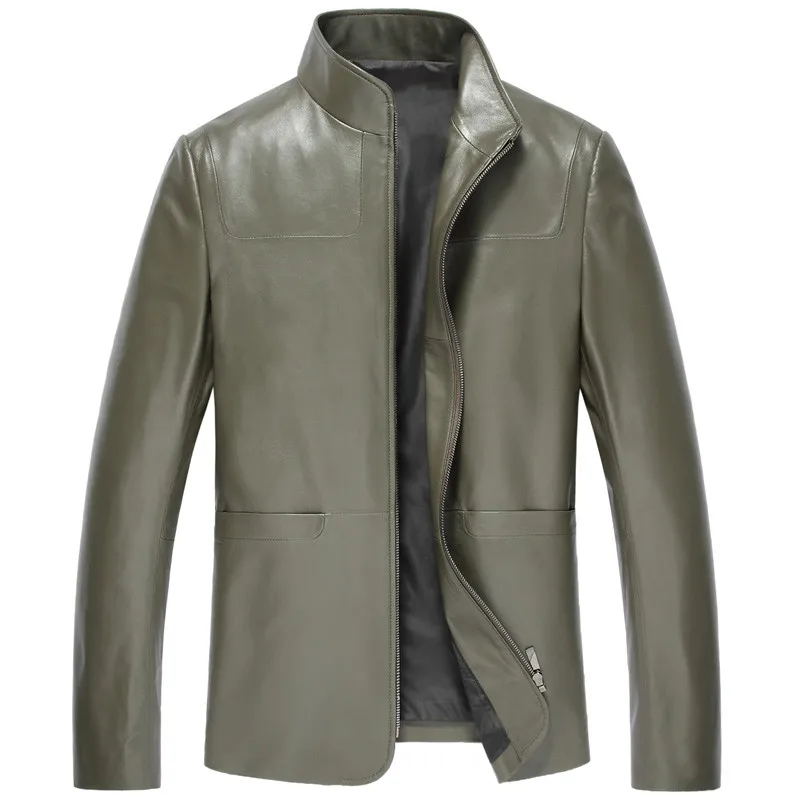 Men's Leather Jacket Autumn Winter Jacket Men Genuine Sheepskin Coat Streetwear Men Jacket Coat 5xl Chaqueta Hombre 2698 Y1597