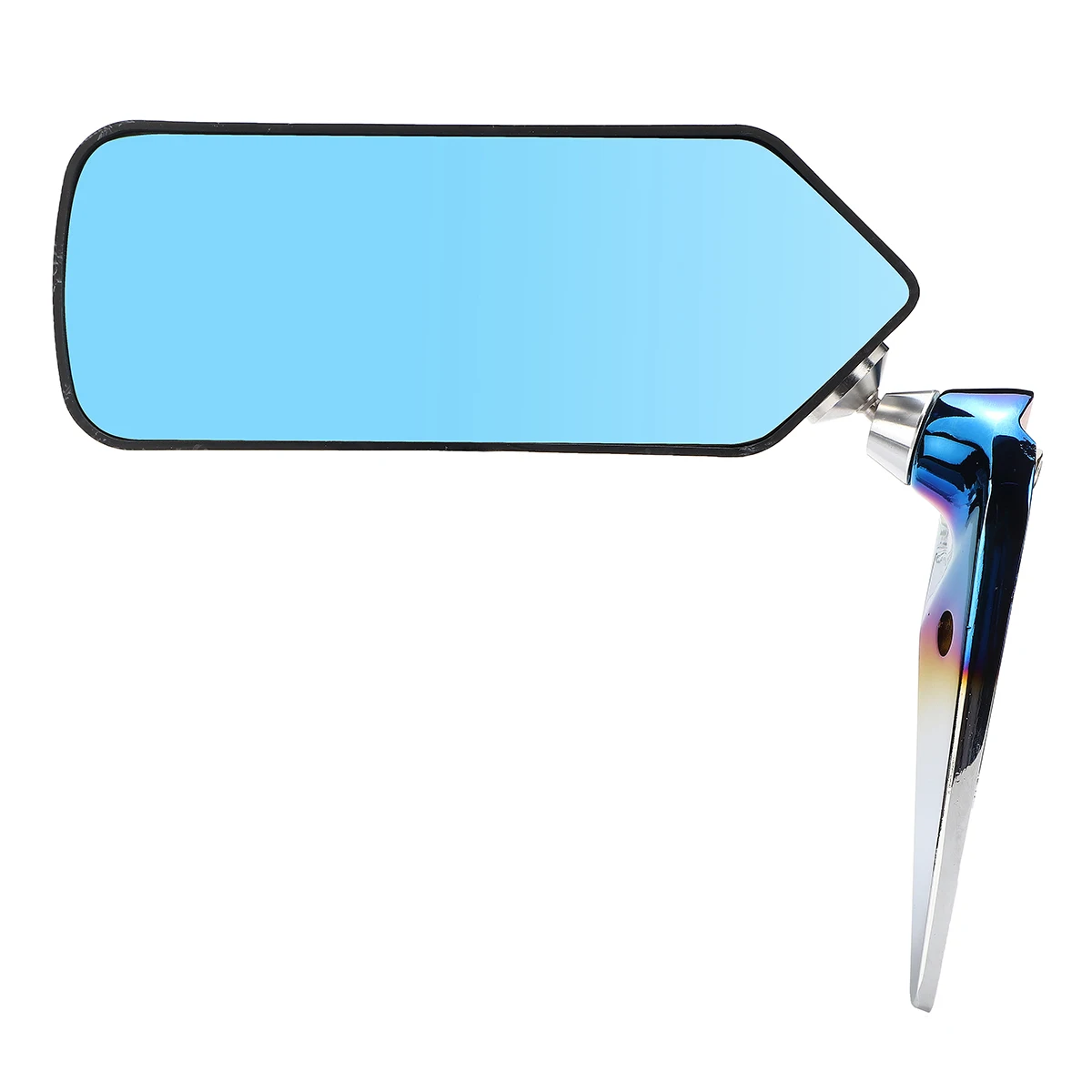 2x Универсальное автомобильное боковое зеркало заднего вида крыло ретро зеркало металлический кронштейн боковое зеркало набор F1 Стиль карбоновое волокно вид синий