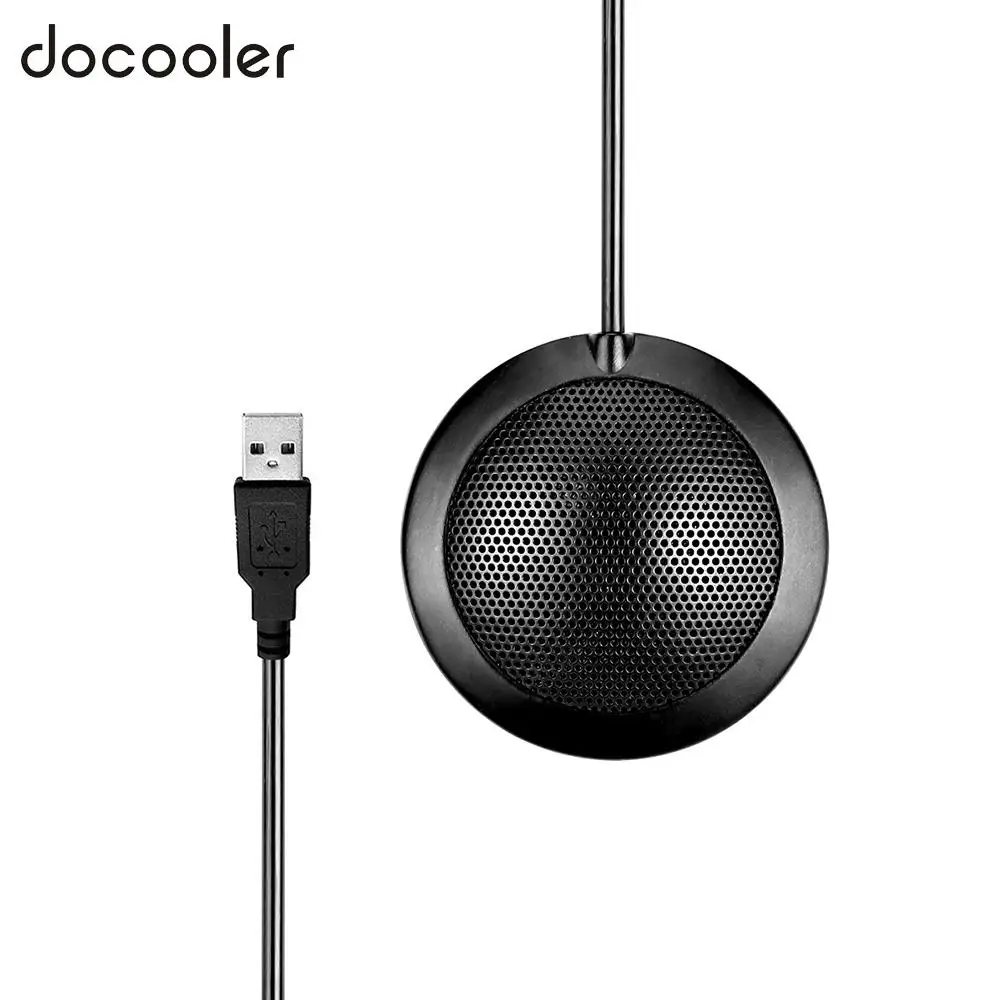 

Docooler Stereo Omnidirectional Condenser Microphone Mic USB Connector for Meeting Business Conference Desktop Computer