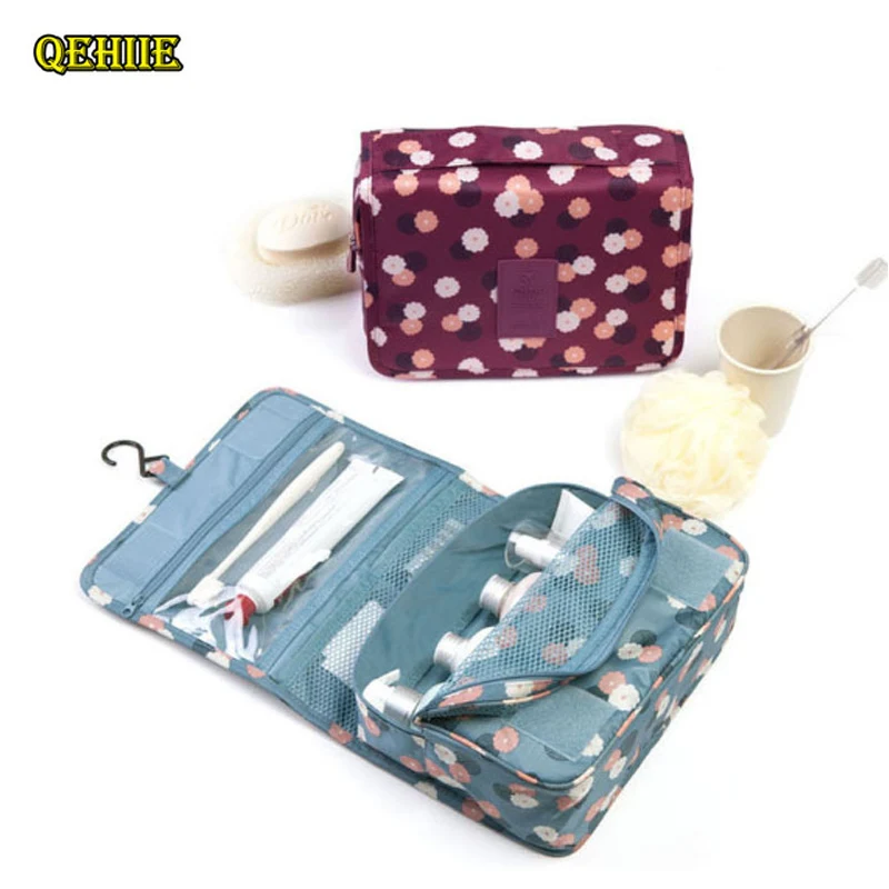Travel Lady Cosmetic Bag Professional Women Beautician Travel Organizer Case makeup bag Toilet Bath bag maleta de maquiagem