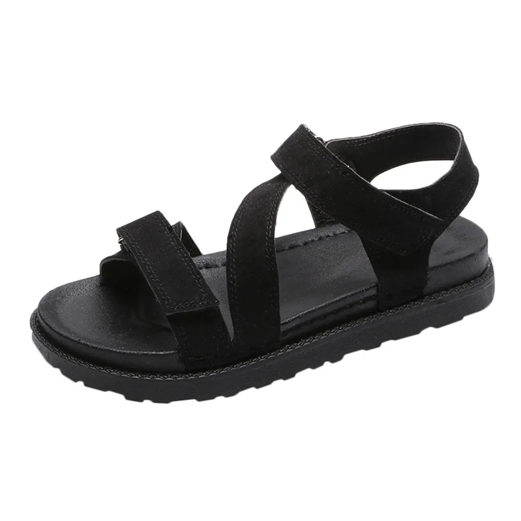 

SAGACE Women's Flat With Open Toe low-Top Sandals Muffin Bottom Large Size Roman Shoes Sexy Outside Women's Sandals Ladies Shoes