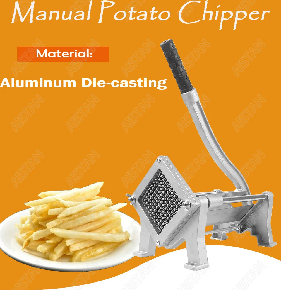 ST1 commerical manual aluminum die-casting potato chipper cutter potato chips cutting machine