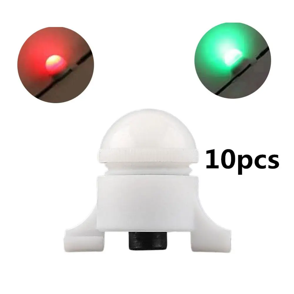 

10 Pcs Fishing Alarm Luminous Clip Fishing Rod Tip Clip on Fish Bite Electronic Accessories Smart Flash Dual Base Indicator
