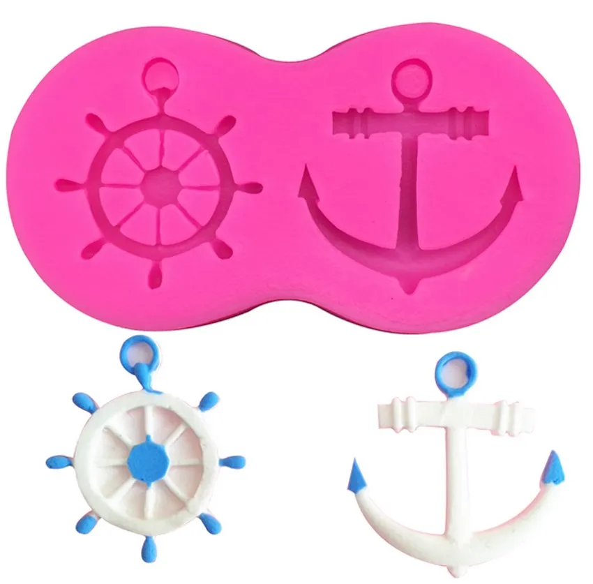 

Rudder and Anchor Silicone Mold Chocolate Fondant Cake Decoration