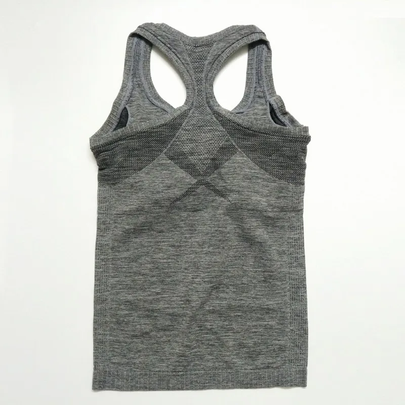 Camiseta sem manga esportiva yoga feminina, regata