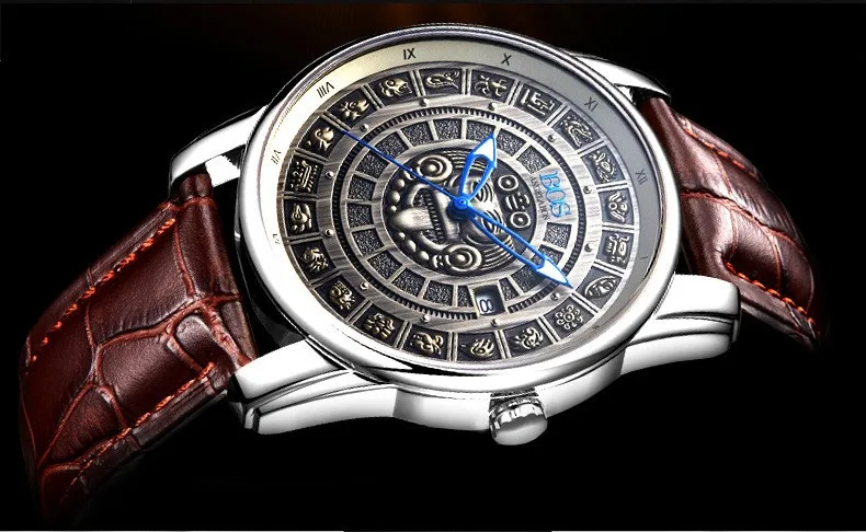 2018 автоматический деловые часы для мужчин s часы Лидирующий бренд Роскошный Сапфир оригинальный световой кожа Relogio Masculino