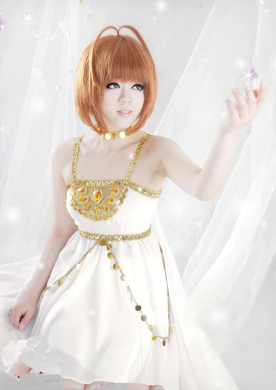 [ Custom Made ] Fashon Anime Sakura cosplay Tsubasa Reservoir Chronicle Cosplay costume white dress 11 |